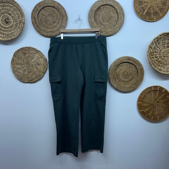 Old Navy Pants - Old Navy Active Dynamic Fleece High Rise Wide Leg Plus Size XXL Cargo Athleisure
